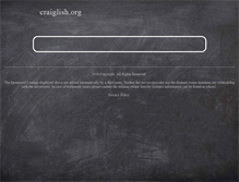 Tablet Screenshot of craiglish.org